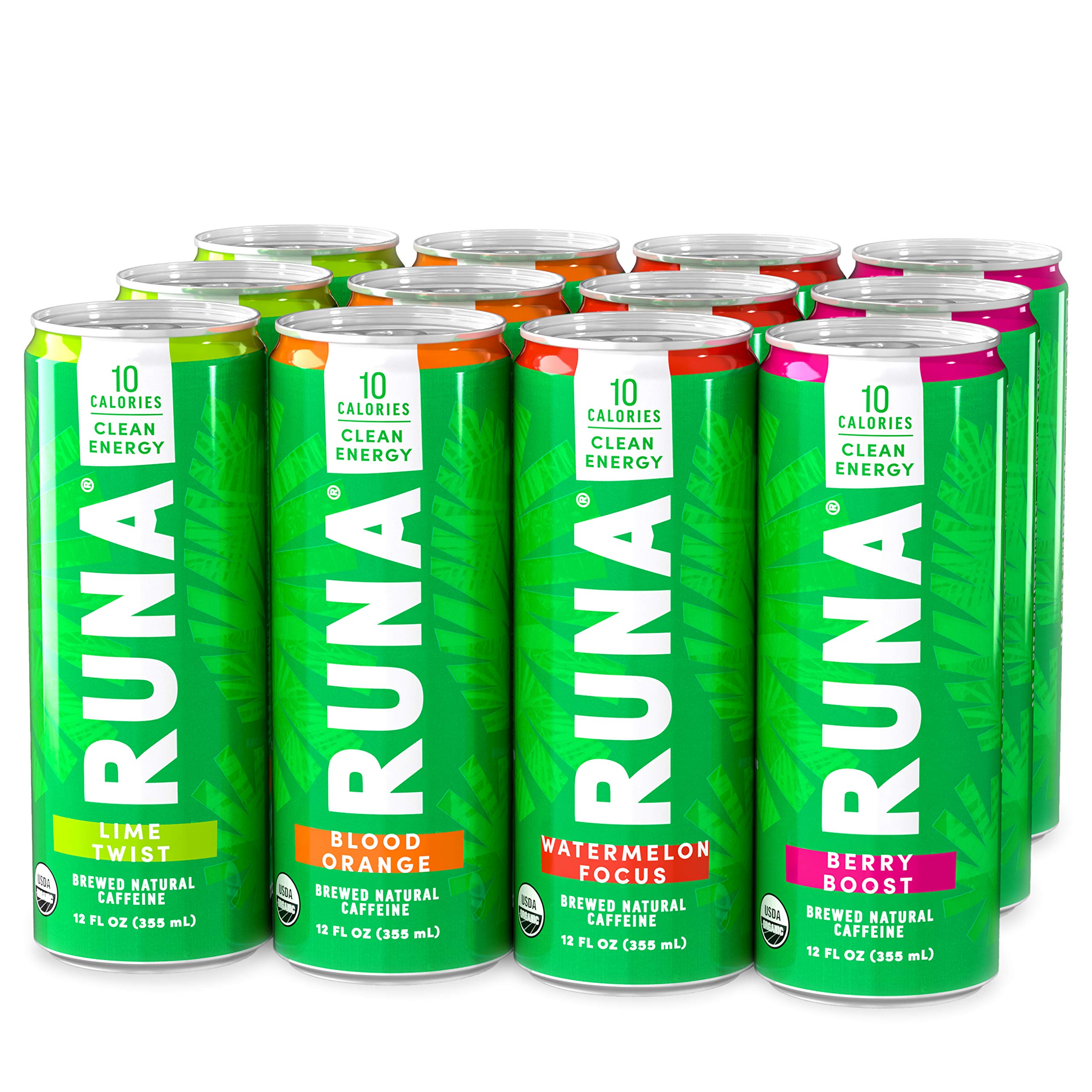 Amazon.com: Organic Clean Energy Drink by RUNA, Variety Pack - 12 oz